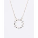 Aura Ring Silver Necklace