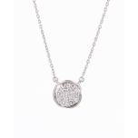 Disc Silver Necklace