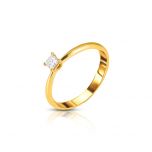 Square Solitaire Ring