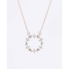 Aura Ring Silver Necklace