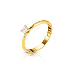 Square Solitaire Ring