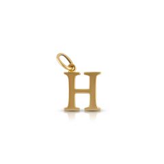 18K Kyte Initial 'H' Pendant
