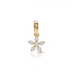 Daisy Flower Lab Grown Diamond Pendant