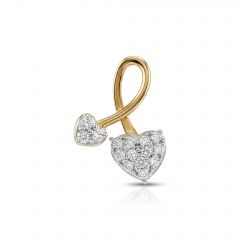 Twin Heart Pavé Lab Grown Diamond Pendant