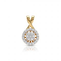 Lab Grown Diamond & Ruby Sunburst Pendant