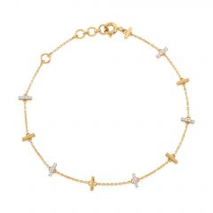 Pavé Bar Station Lab Grown Diamond Bracelet