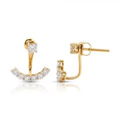 Arc Ear Jacket Lab Grown Diamond Earrings