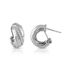 Curve Pavé Lab Grown Diamond Earrings