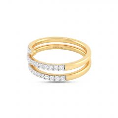 Coil Spiral Lab Grown Diamond Ring