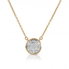 Pavé Cushion Lab Grown Diamond Necklace