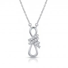 Infinity Pavé Lab Grown Diamond Necklace