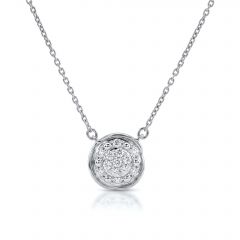 Pavé Cushion Lab Grown Diamond Necklace