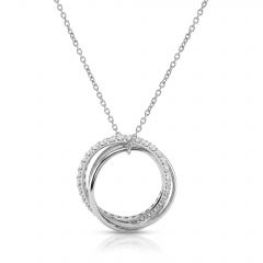 Trinity Rolling Lab Grown Diamond Necklace