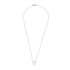 Open Circle Lab Grown Diamond Pavé Necklace