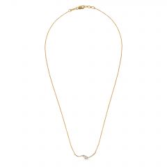 Wave Marquise Lab Grown Diamond Necklace