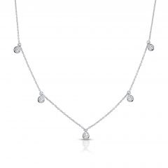 Station Charm Lab Grown Diamond Necklace