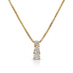 Graduated Trio Lab Grown Diamond Necklace