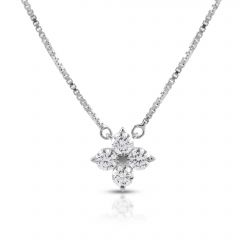 Clover Cluster Lab Grown Diamond Necklace