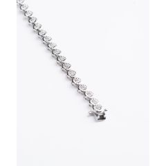 Kyte Silver lab-Grown Diamond Tennis Bracelet