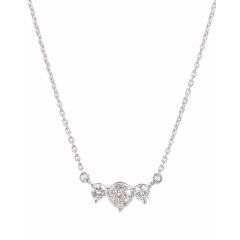 Trinity of Love Silver Necklace